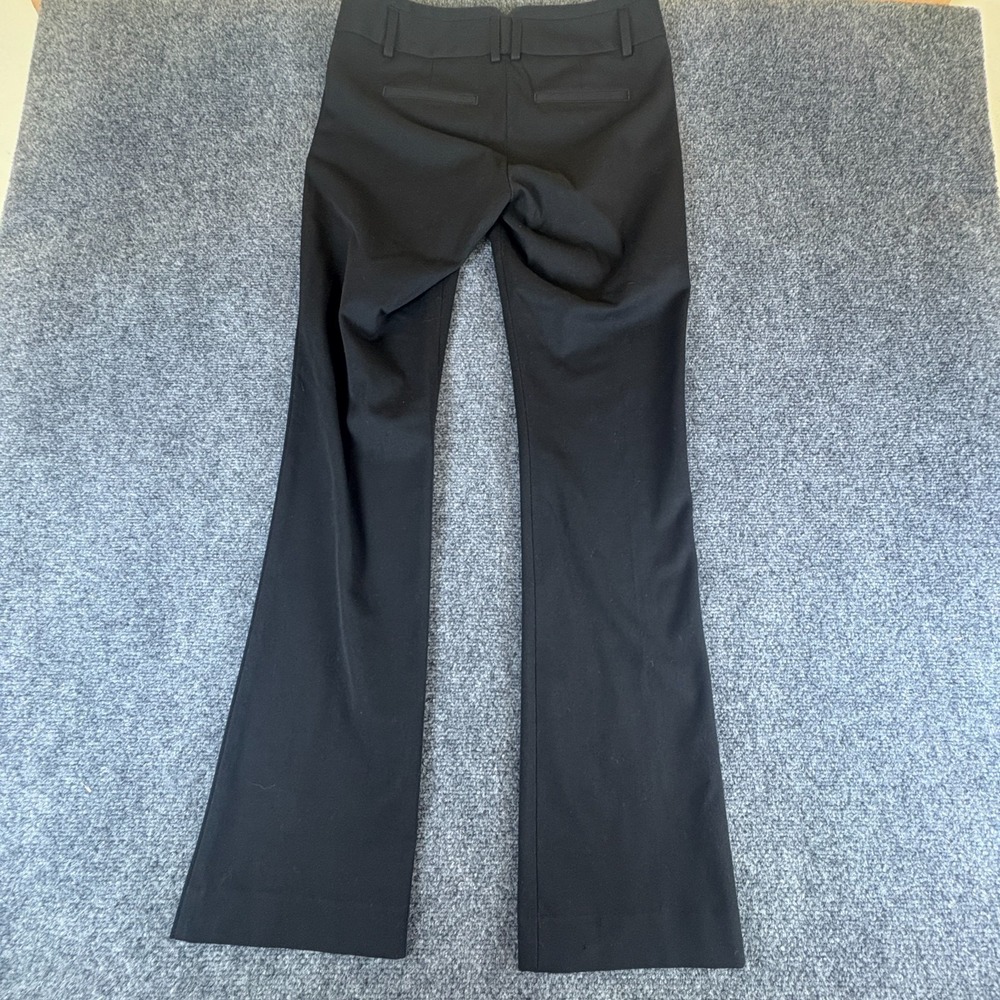 Express Columnist Dress Pants Women 28x31.5 Black Stretch Flat Front Bootcut Leg - Picture 8 of 9